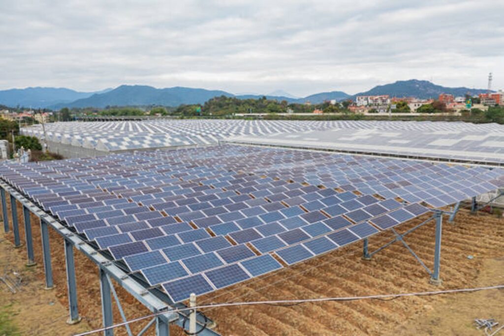 campo fotovoltaico agricola